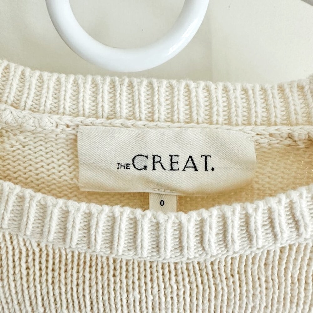 The Great. Multi Stripe Cream Sweater - Picture 6 of 9